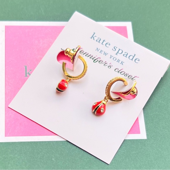 NWT ♠️ Kate Spade Ladybug Drop Earrings - Picture 6 of 7